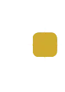 Goldfarbenes quadratisches logo-element